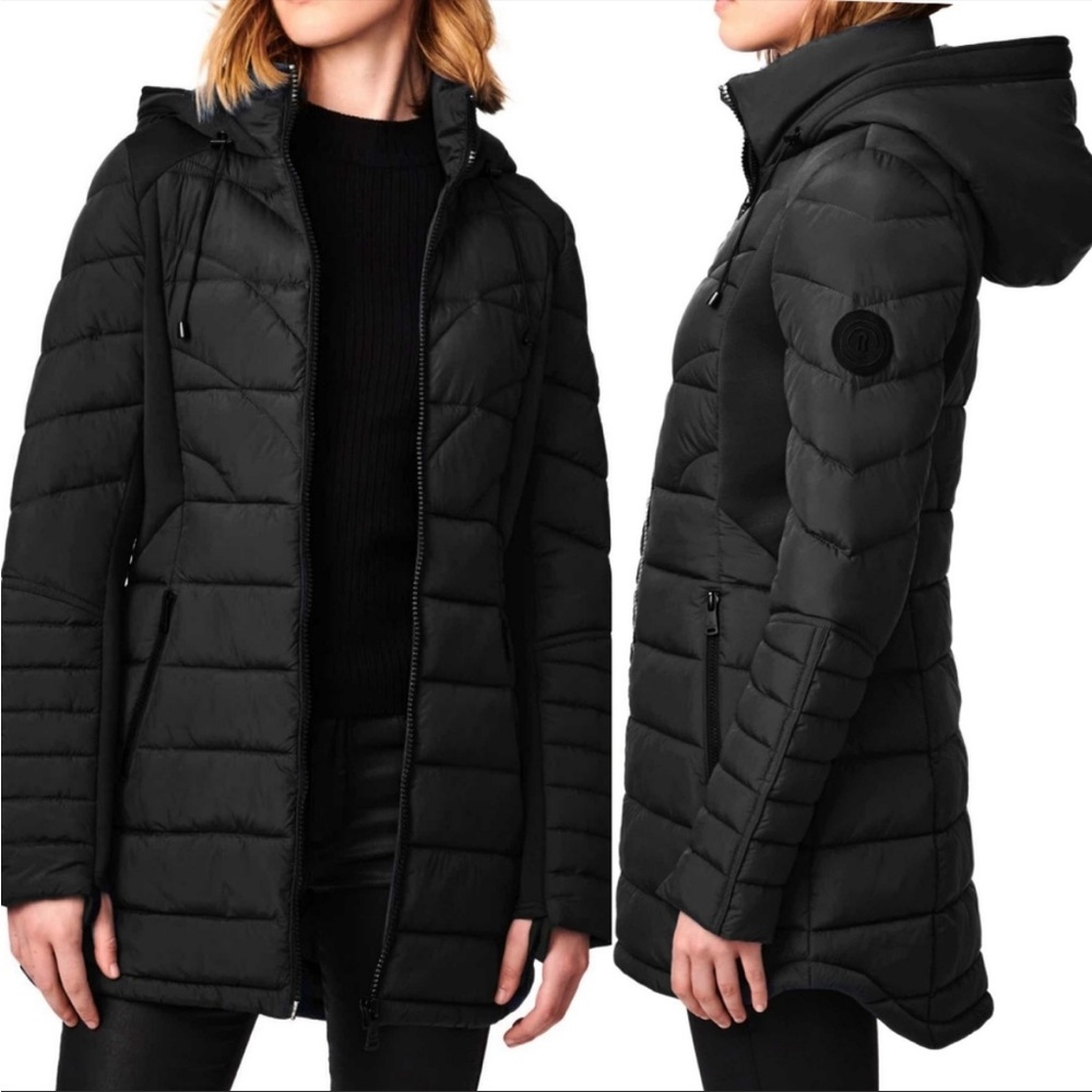 Bernardo NWT Packable EcoPlume Hooded Walker Coat, XS - Picture 2 of 11